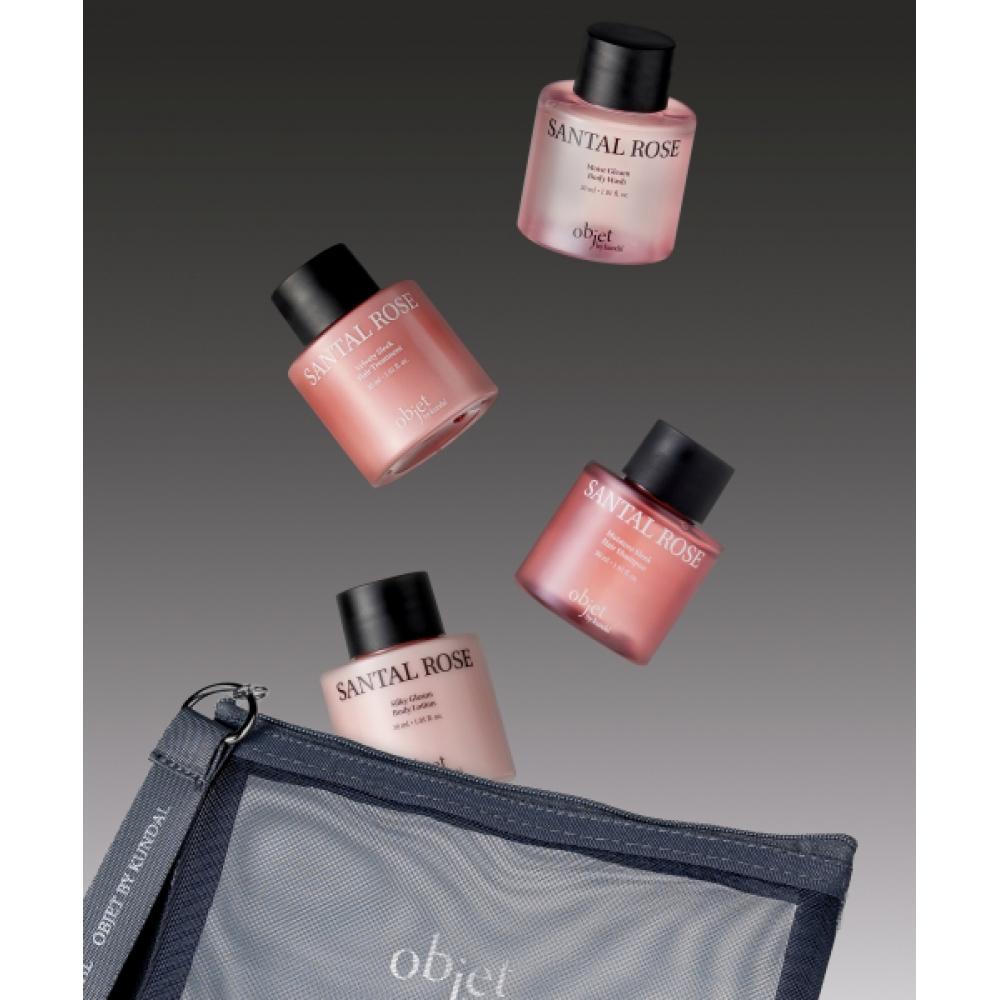 Kundal Object By Kundal Hair Body Travel Set+free Pouch Glowing Orchard