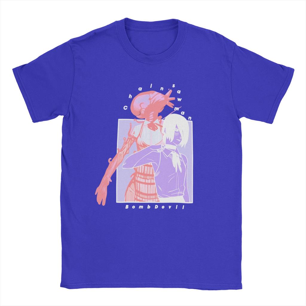Chainsaws man Rezes Cotton T Shirt For Men Beach  Vintage T Shirts Comfortable Harajuku Tee Shirt Oversized Cheap Tops