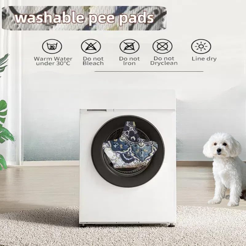 Washable Pee Pads for Dogs, 36''X36''Reble Puppy Pads, Waterproof Potty Pads,Absorbent Whelping Pad, Non-Slip Training Mats for Crate,Bed,Playpen