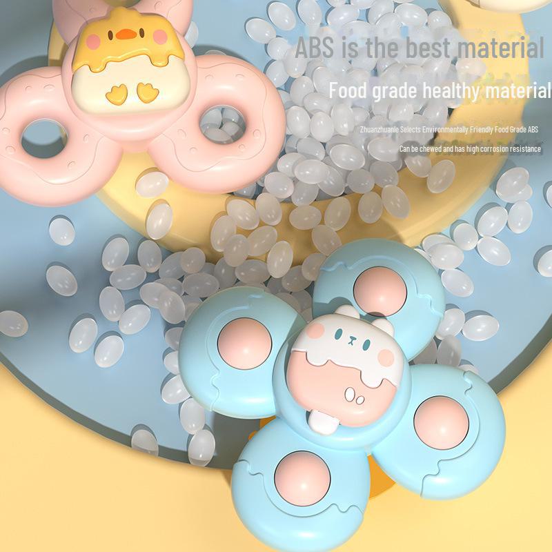 Tatlım Bebek Vantuzlu Dönen Oyuncak: Yemek Masası için Yeni Doğan Eğitici Çıngırak, 6-12 Aylık