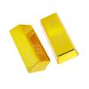 Glitzernder gefälschter Goldbarren, Briefbeschwerer, Barrenbarren, ideales Geschenk, goldene Ziegelstein-Heimdekoration
