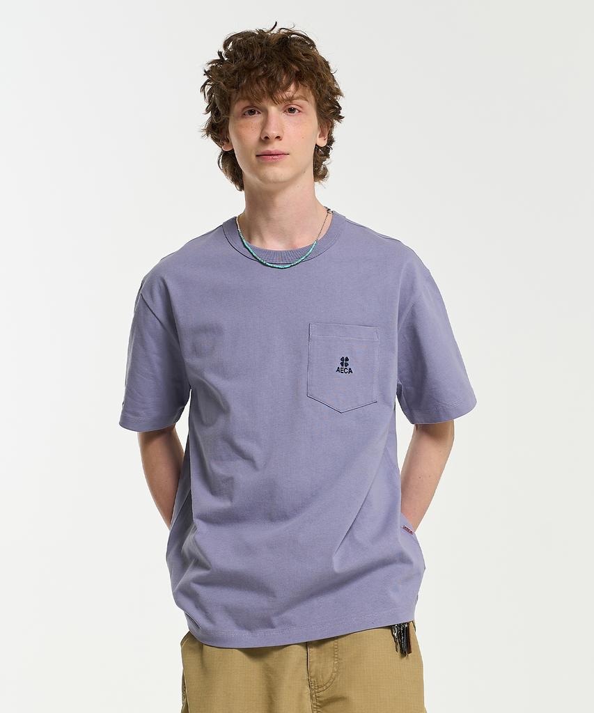 AECA Everyday Aeca Clover Pocket Tee-Purple