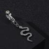 Faux Ventre Serpent Faux Piercing de Ventre Clipable Boucle d'Oreille Ombilicale à Clip
