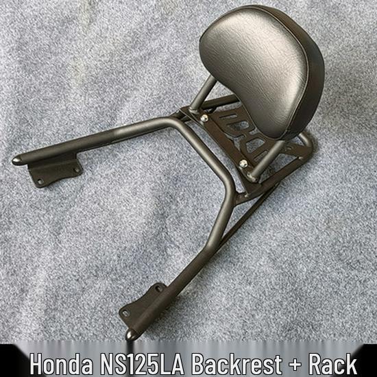 Compatible Honda NS125L Tail Bag Rack & Backrest – Aluminum Alloy Motorcycle Accessory