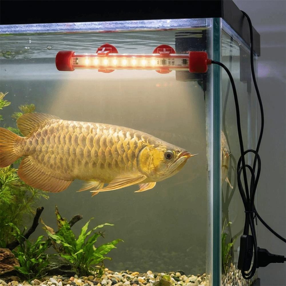 EU Plug Fish Tank Light Lighting Color Fish Brightening Lamp Underwater Aquariums Decor