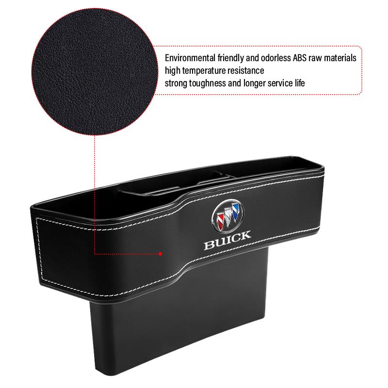 2Pcs Car Seat Organizer Seat Crevice Storage Box Multifunction Goods For Buick Verano Velite Lesabre Riviera Avenir GL6 GL8 Envision Excelle