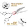 7.5-Inch Curved Tooth Scissors for Fish Bones & Pet Grooming, Professional Thinning Shears for Small & Large Fish.