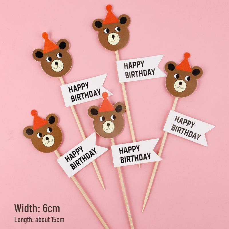 Sushi Cartoon Cupcake Toppers - Cute Mini Dessert Cards for Children's Day & Birthday Decorations