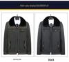 Men's Fleece-Lined Lapel Jacket, Thickened Autumn/Winter Coat for Middle-Aged and Older Men