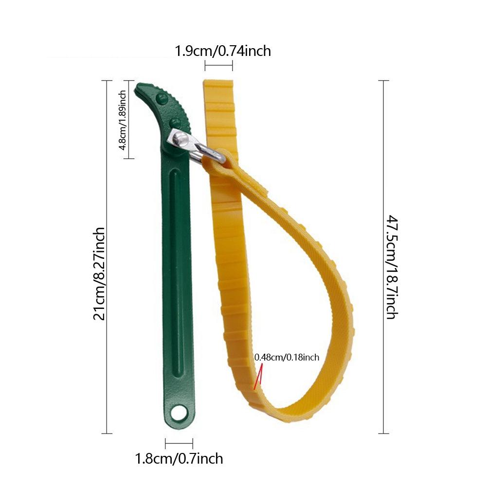Adjustable Oil Fuel Filter Removal Strap Wrench Tool Belt 8inch/12inch Heavy Duty T U Strap Opener Cartridge Disassembly Tool