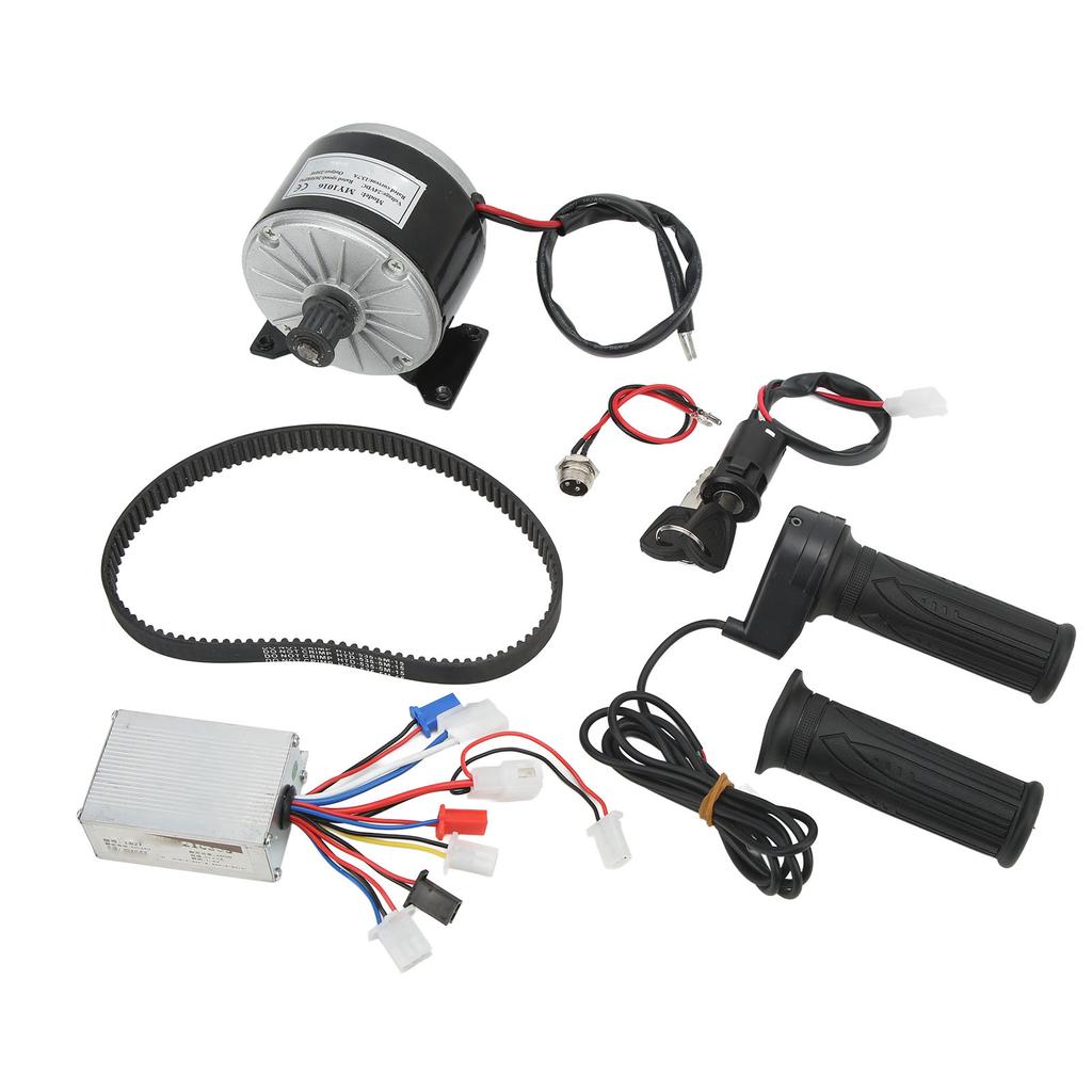 24V 250W Elektromotor-Kit Synchron-Getriebemotor mit Bürstenregler Ladegerät Schloss für Elektroroller Fahrräder