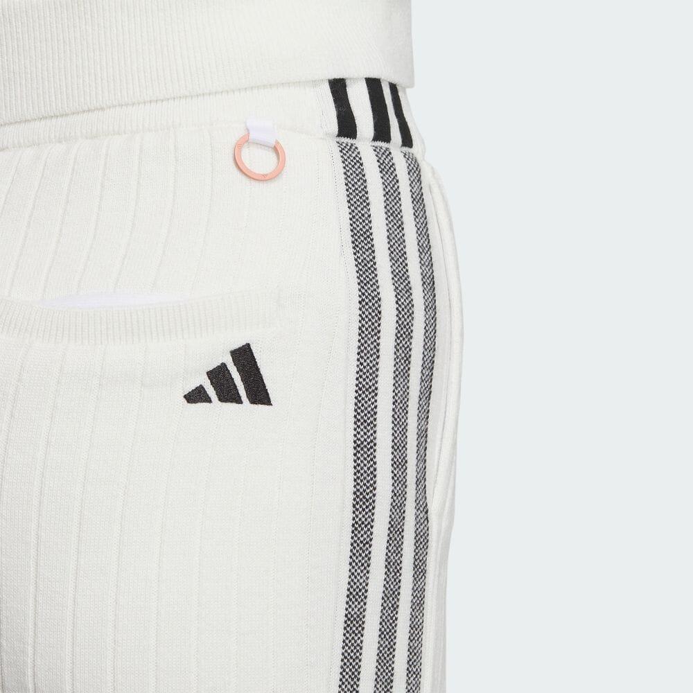 Adidas Solid Color Mid Rise Golf Knit Casual Skirt Women Skirts White IA2790