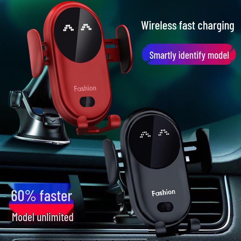 Smart Clip Infrared Sensing Car Wireless Charger & Phone Holder with Fast Charging