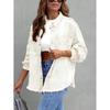 2026 European and American Style Raw Edge Ladies Casual Denim Jacket with Practical Pockets