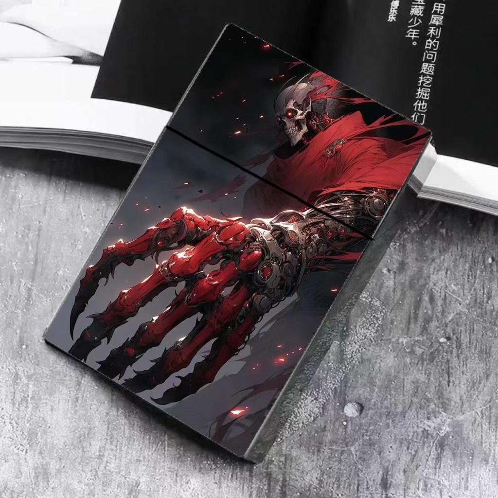 Scary Style For 8mm Plastic Cigarette Box 20Pcs Big capacity Ghost Skull Cigarette case Halloween Decoration Smoking Tools