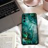 Marble Art Black Gold Phone Case Black Silicone Soft For Samsung S25,S24,S21,S22,S23,S30,Ultra,S20,Plus,Fe,Lite