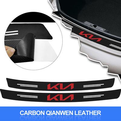 Autocollants Protecteurs de Pare-chocs Arrière de Coffre de Voiture en Fibre de Carbone Film Anti-rayures Pour Rio Sportage R K3 K4 K5 Ceed Sorento Cerato Soul