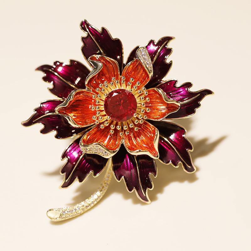 Bo Xin Yun Luxury Enamel Sunflower Brooch 2025