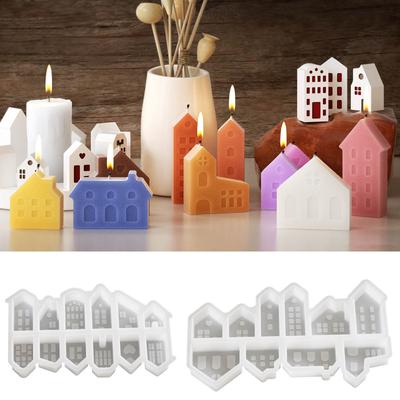 Creative Keyring Castes Molds Sturdy Silicone House Shpe Stylish Molds for Customes Name Craft Supplies Daily Use
