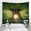 Bohemian Decorative Fantasy Tree Tapestry Wall Hanging Mat Multifunction Tablecloth Cover Picnic Beach Towel Psychedelic