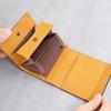 PU Leather Tri-fold Card Holder Ultra-Thin Design Coin Purse  Anti-theft Swiping