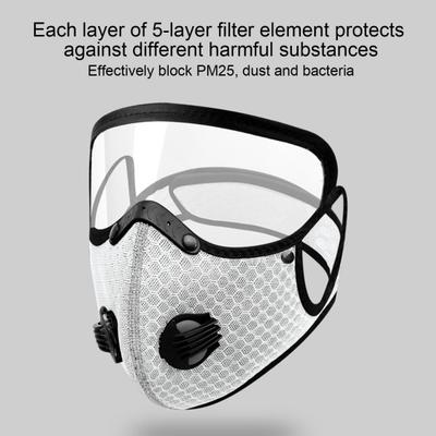 Gesichtsschild mit beschlagfreier Linse Filter Waschbar Wiederverwendbar Unisex Sommer Radfahren Sport Auge