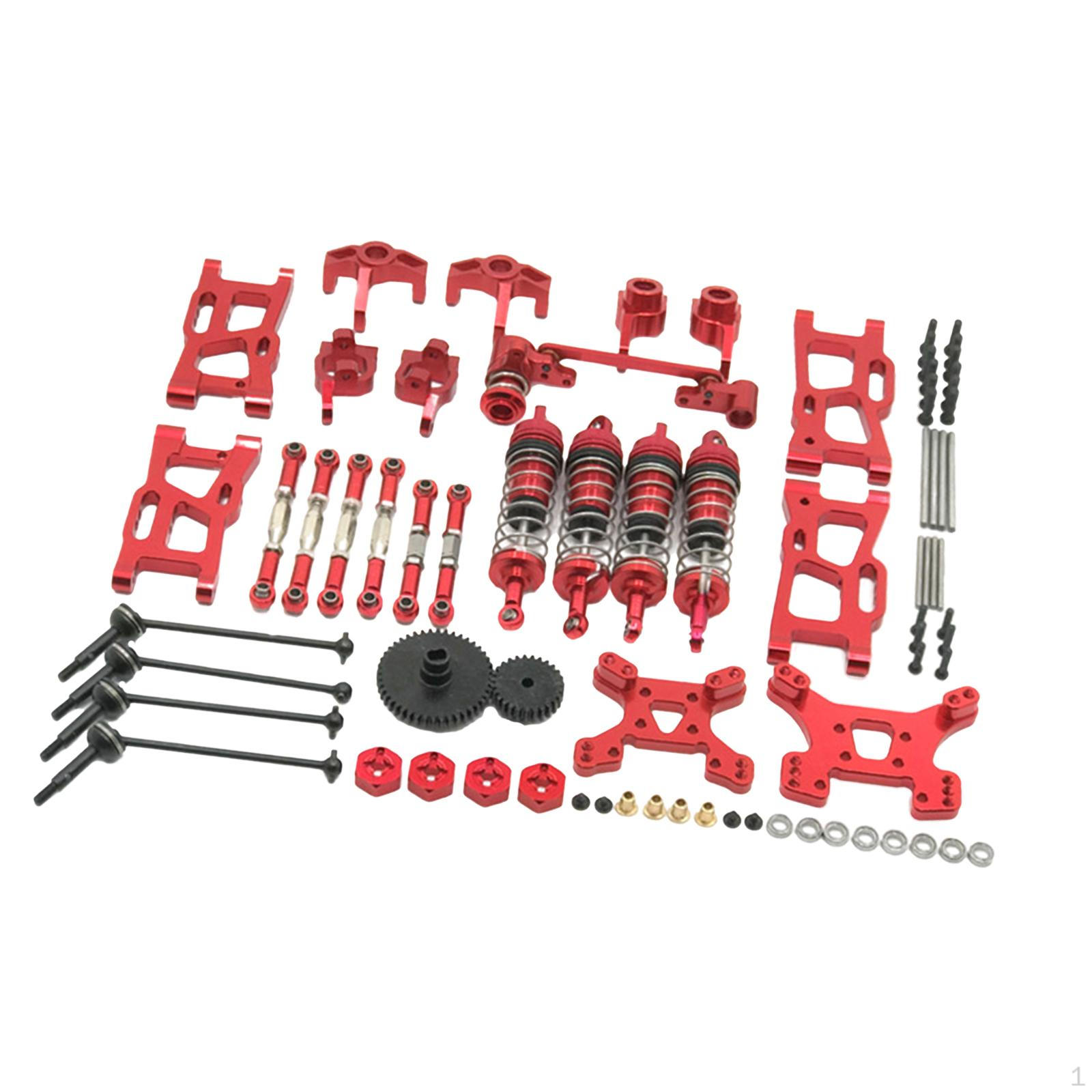 

1/12 1/14 RC Car Spare Parts, Set, Metal Upgrade Parts 144001 124019 Red 2