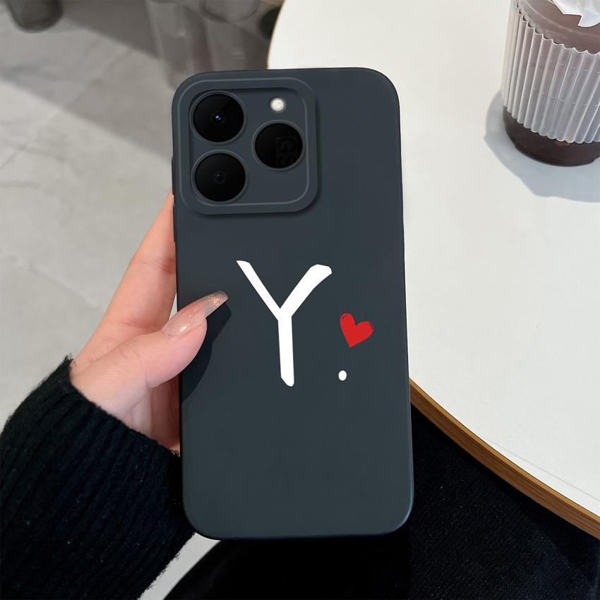26 Letter Pattern Phone Case For Oppo Realme 15T 15X 14T 14X 16 15 14 13 Pro Casing Soft Matte Silicone Professional Anti Fingerprint Protection Cover