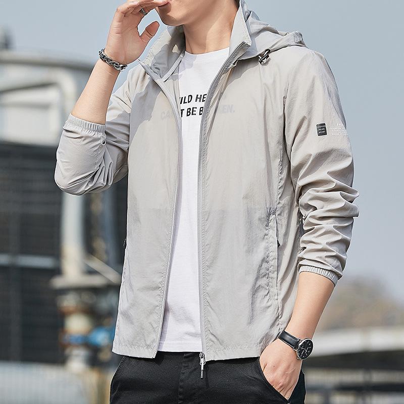 Men's Summer Ice Silk UV Protection Lightweight Breathable Jacket for Outdoor Fishing