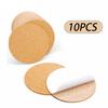 4inch Self-Adhesive Cork Coasters Round DIY Cork Circle Tiles Mat Sheets for Office And Home Strong Adhesive