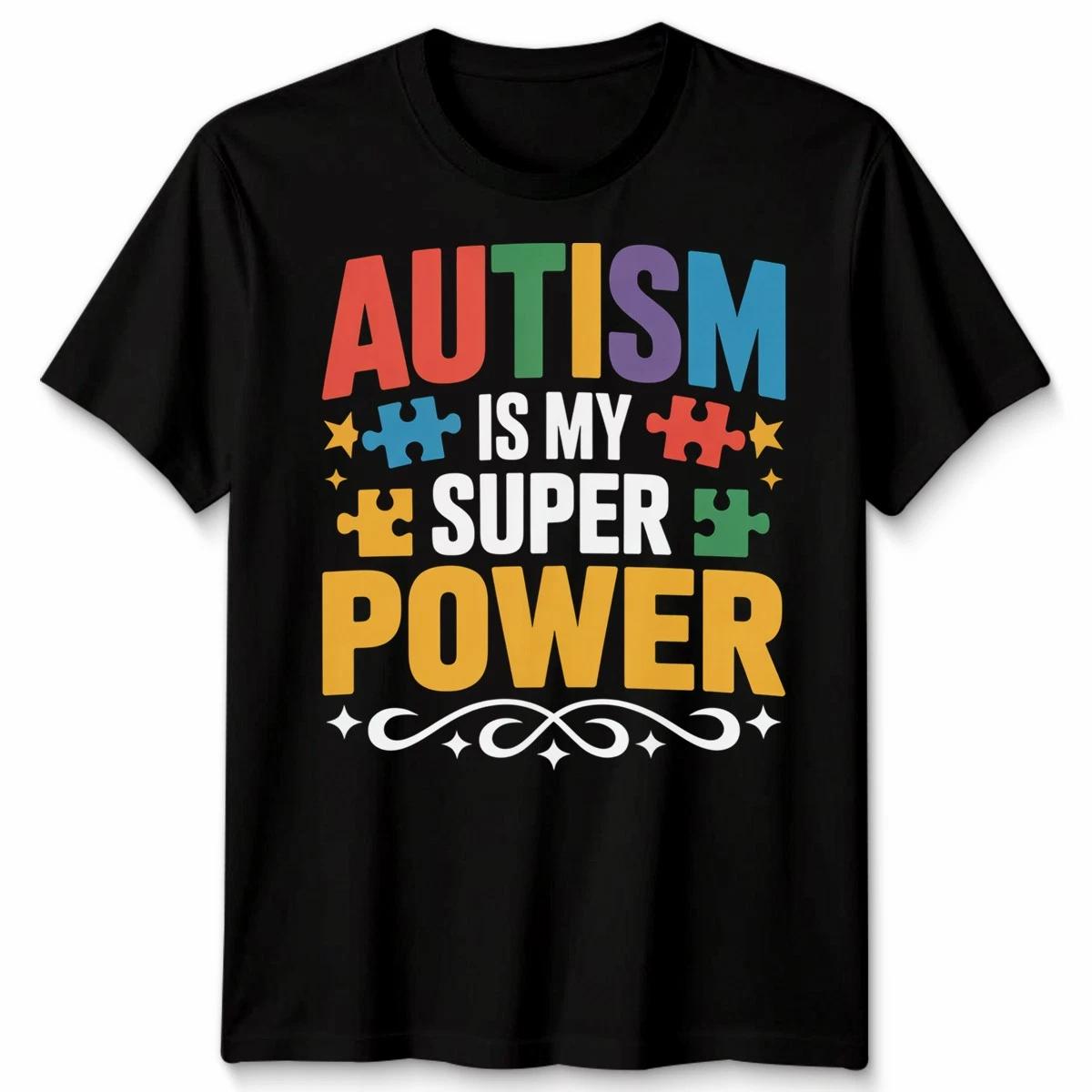 Autism Is My Superpower Tshirt Awareness Design Neurodiversity Unisex Tee M