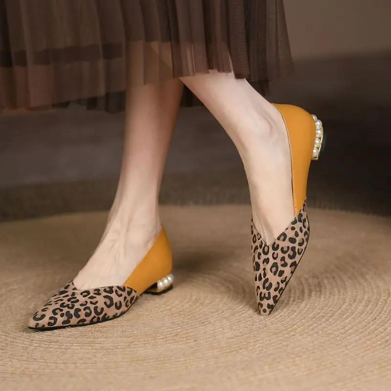 

Fashion Pointed Toe Moccasins Low Heel Elegant Ladies Pumps Women s Shoes on Offer High Quality Comfortable Wholesale Casual Sale Dress 42