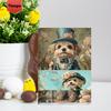 32pcs, Cute Puppy Postcards, Animal Postcards, Wall Stickers, Message Cards, Cards, DIY Postcards, Souvenirs, Holiday Decoration