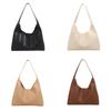 Elegant Fashionable Minimalist Tote Bag For Women Versatile Shoulder Handbag In Black White Khaki And Brown