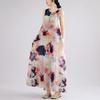 Sleeveless Plus Size Cotton Vintage Floral New In Dresses for Women Casual Loose Long Summer Dress