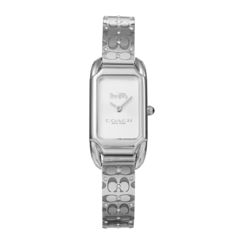 

Coach CADIE Watch, 17.5mm, White Dial, Quartz Movement, Water Resistant, Mineral Glass, Silver, 14504147, Women s