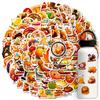 100 Thanksgiving Theme PP Waterproof Stickers DIY Mobile Case Water Cup Hand Account Refrigerator