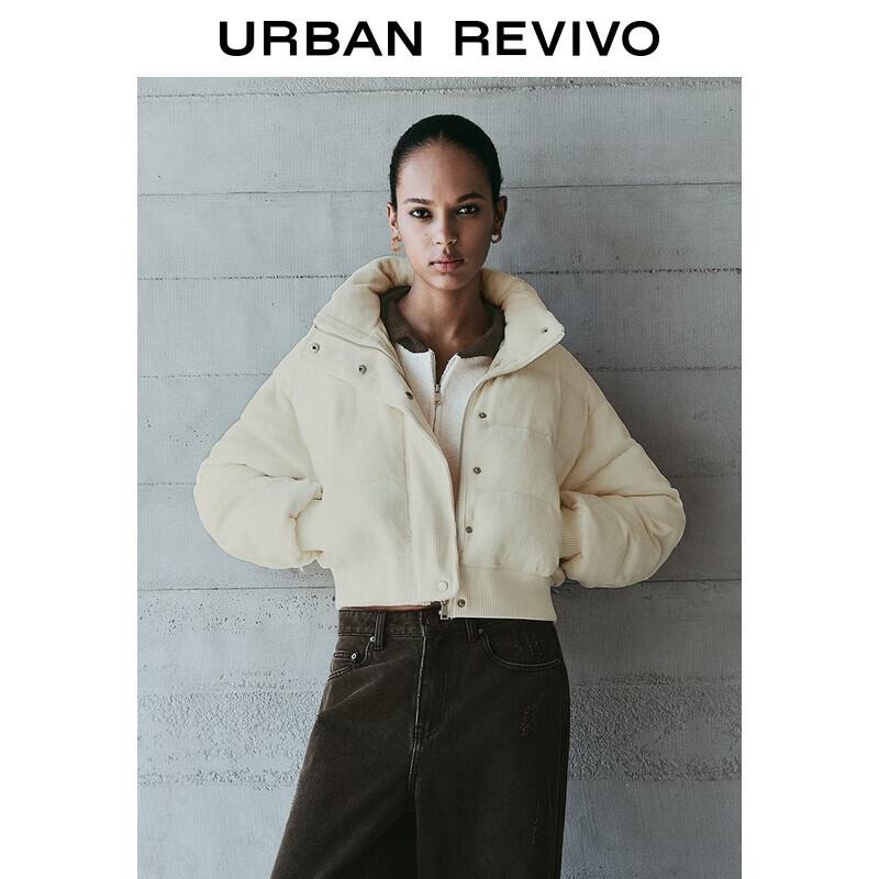 UR Women's Corduroy Stand Collar Padded Jacket