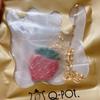 Used Q-pot. Strawberry Ganache Necklace Red