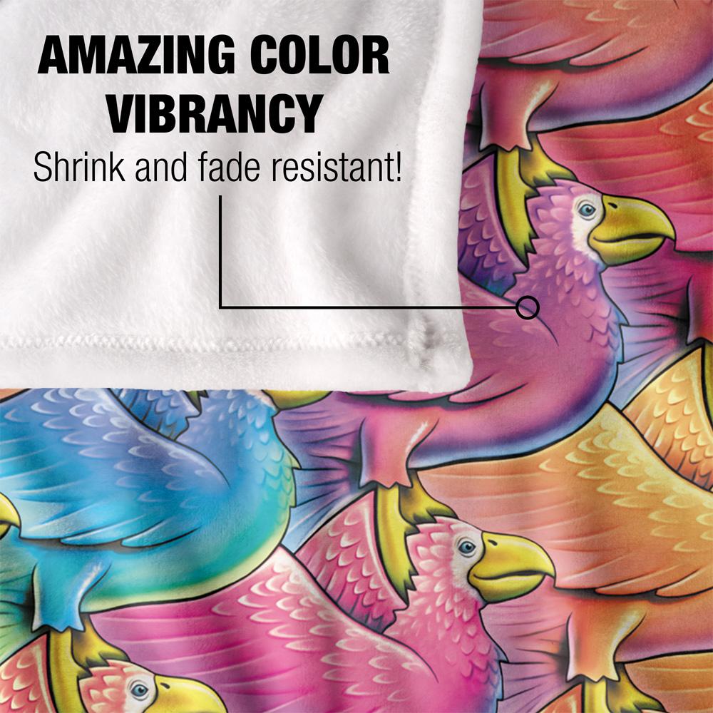 Royce McClure Schwarm Vögel Seidige Superweiche Decke