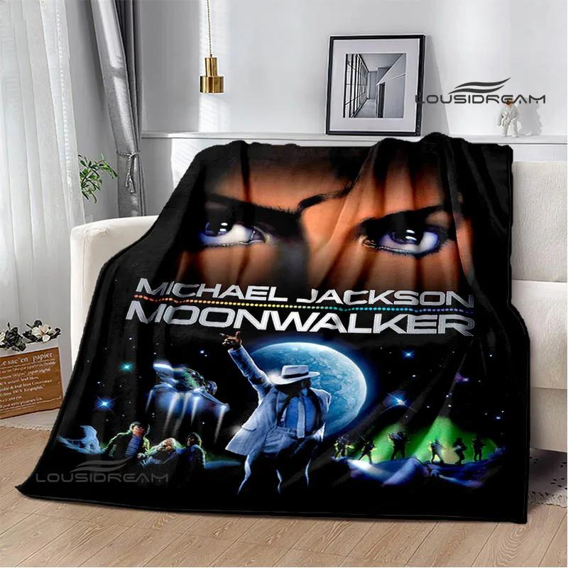 Coperte con stampa retrò di Michael Jackson Coperta da picnic Coperta in flanella Coperta morbida e accogliente Coperte da viaggio Coperture per letto Regalo di compleanno