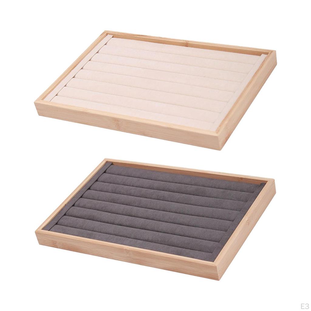 Jewelry Display Tray Organizer Large Props Showcase Rings Earrings for Live