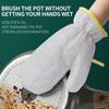 A Pair Of Non Slip Fiber Cleaning Gloves, Reusable, Waterproof, Household Gloves, Suitable For Laundry, Work, Gardening, Kitchen Gloves
