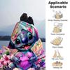 1ks Veselý Stitch deka Lehká flanelová přehoz na pohovku postel cestování kempování obývací pokoj kancelářská pohovka křeslo