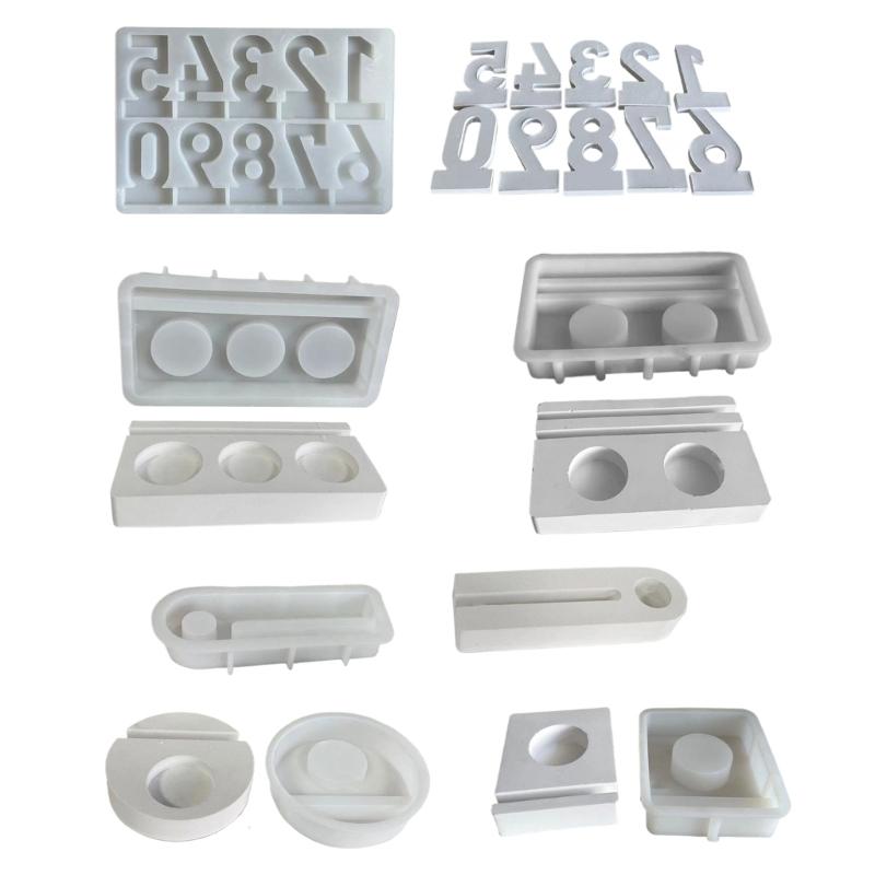 Candle Holder Moulds Candlestick Molds Silicone Ornamental Tray Molds Candle Stand Mold Candle Cup Molds for Candlestick