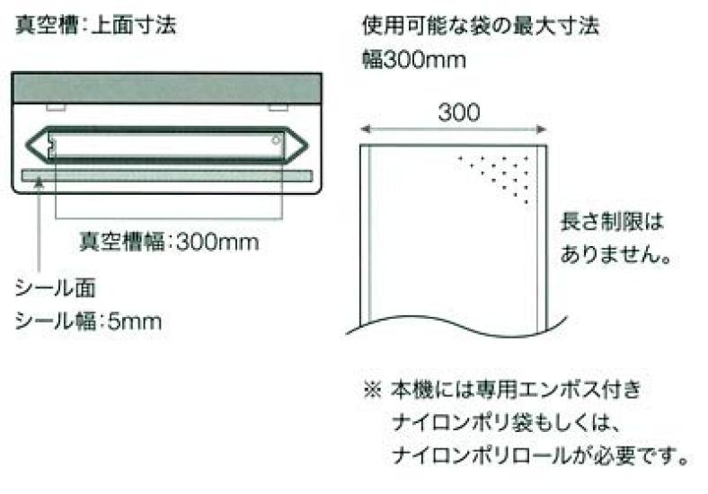 Ishizaki Electric Manufacturing Small Vacuum Packaging Machine Degassing Type NL302S5WA (SURE)