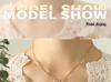 Women's Zircon Pendant Necklace: Chic 18K Gold Titanium Steel Clavicle Chain