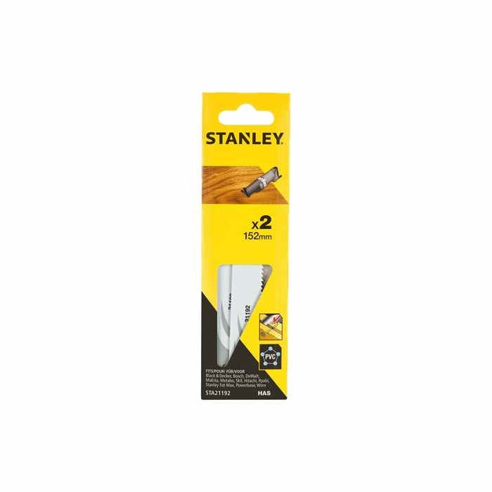 Pack 2 Lames De Scie Sabre 15.2cm Fine Cut Sta21192-xj Stanley