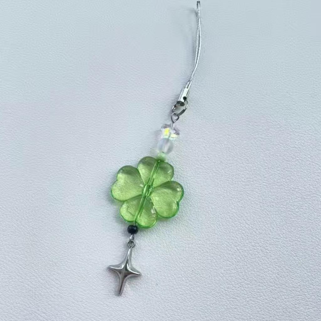 Unique Flower Phone Chain Stylish Heart Pendant Keychain Phones Charm Keyring for Personalizing Bag and Gadgets