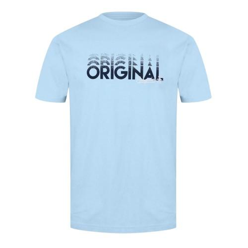 Original Penguin Mens Lettering Crew Neck Regular T-Shirt